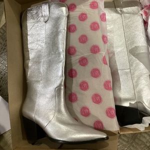 Matisse Stella Silver Boots Brand New 10 M